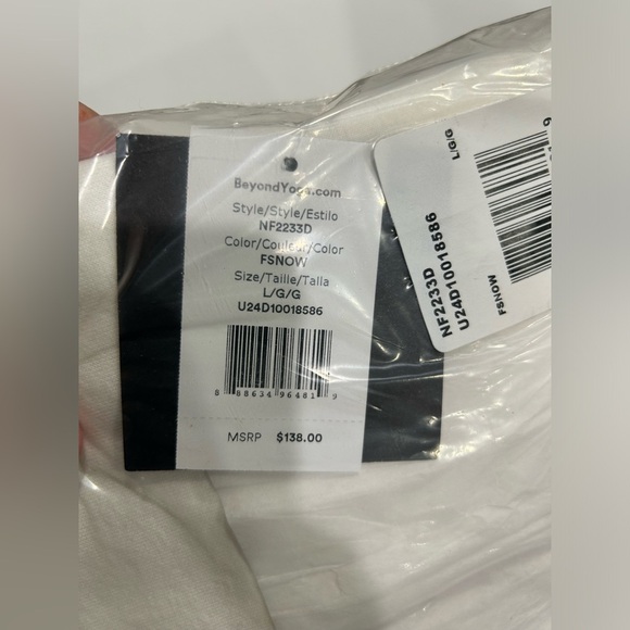 Beyond Yoga Men's Large Every Body Zip Front Hoodie Sweatshirt Fresh Snow NWT - Picture 6 of 7